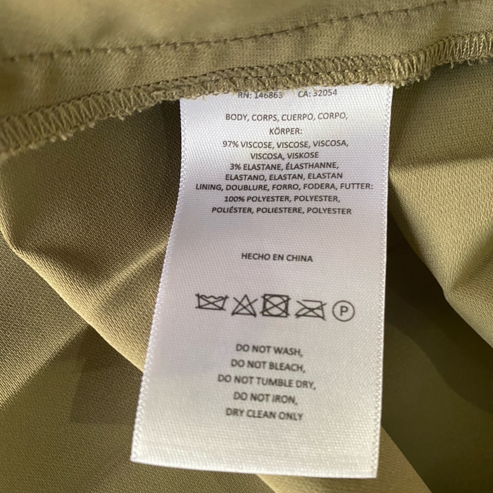 mare mare x ANTHROPOLOGIE Khaki Pleated Twofer Pleated Sleeveless Maxi Dress M - Picture 8 of 12